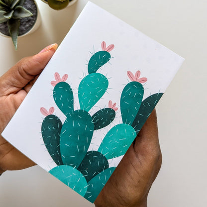 Carnet agrafé ligné - Cactus - A5 ou A6