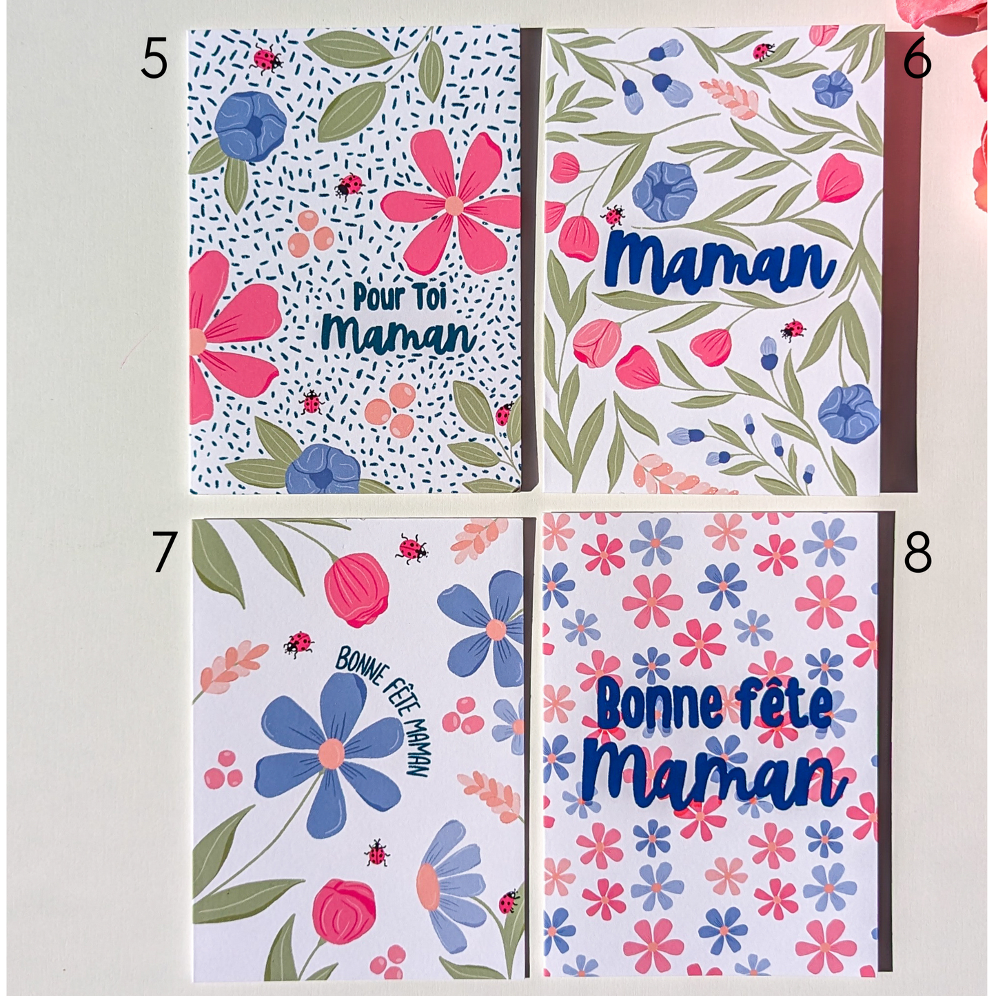 Carte de voeux fête des mères