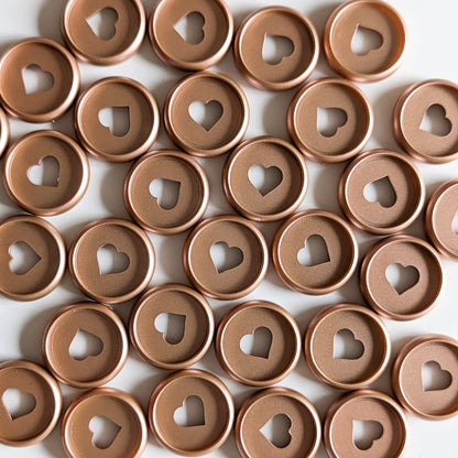 Aluminium Or rose Coeur